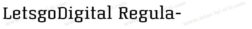 LetsgoDigital Regula字体转换